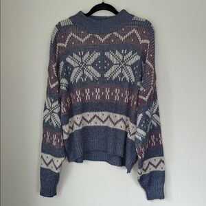 Vintage Bonjour International Patterned Sweater